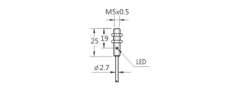 KJT M5 NPN NO Flush Ultra Small Inductive Proximity Sensor Switch From